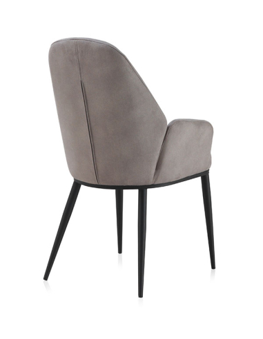 Sillón Quirón tapizado gris claro...