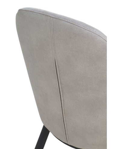 Sillón Quirón tapizado gris claro...