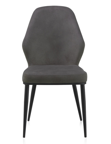 Set 4 Sillas Inti gris oscuro patas...