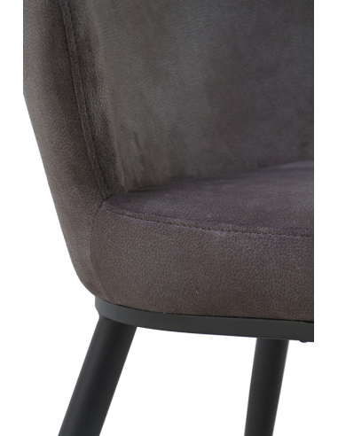 Set 4 Sillas Inti gris oscuro patas...