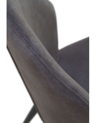 Silla Inti tapizada gris oscuro patas...