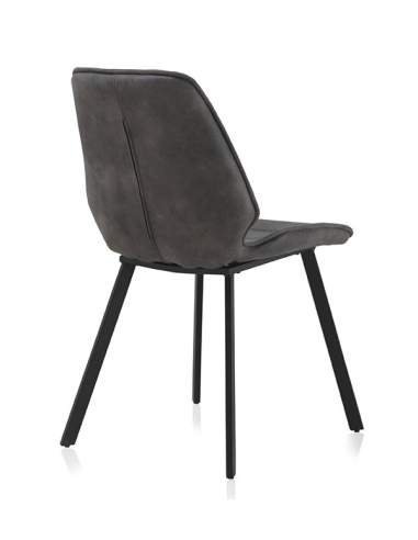 Silla Balder tapizada gris oscuro...
