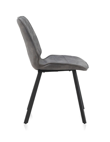 Silla Balder tapizada gris claro...