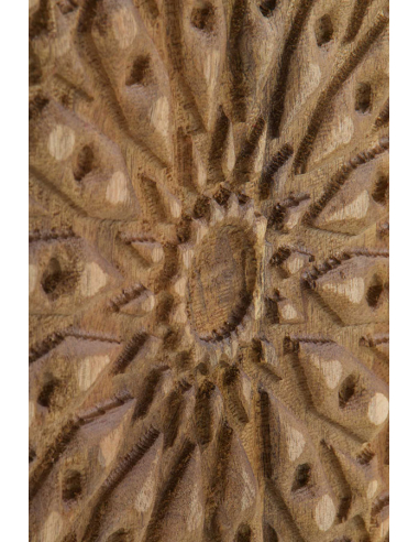 Mueble TV calado madera natural mango