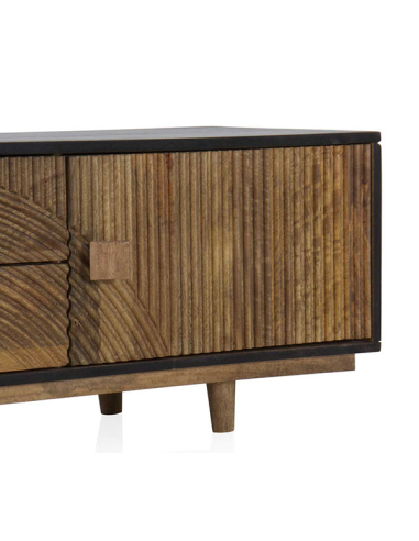 Mueble TV madera mango natural negro...
