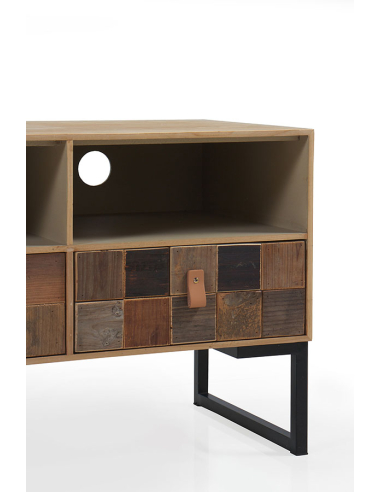 Mueble Jano TV chapado fresno madera...