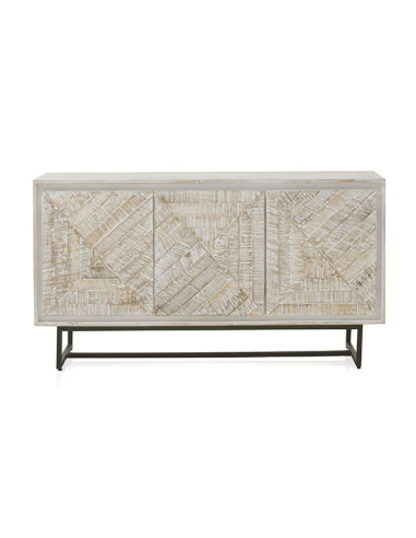 Aparador Frigg madera mango blanco...