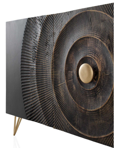 Aparador círculos madera mango negro...