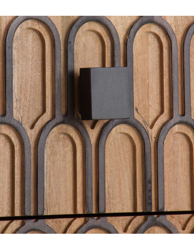 Aparador madera natural de mango escamas