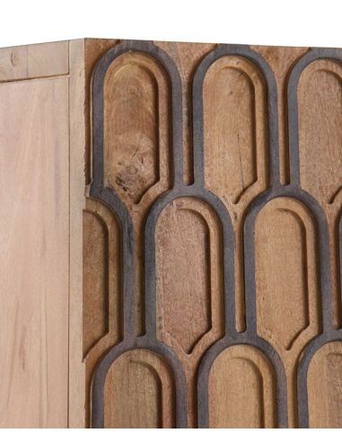 Aparador madera natural de mango escamas