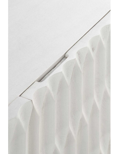 Aparador madera mango blanco con 4...