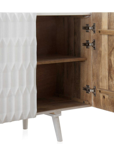 Aparador madera mango blanco con 4...