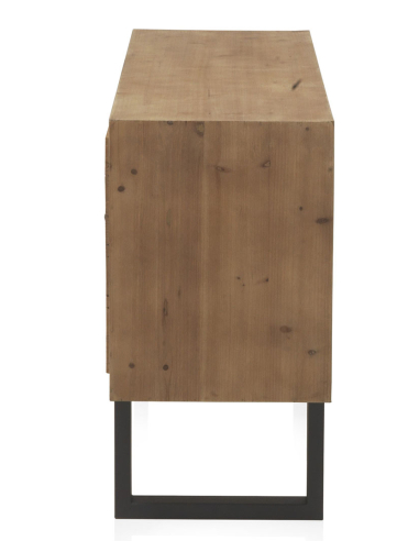 Aparador Saturno de madera de bloques