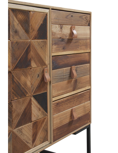 Aparador Jano chapado fresno y madera...