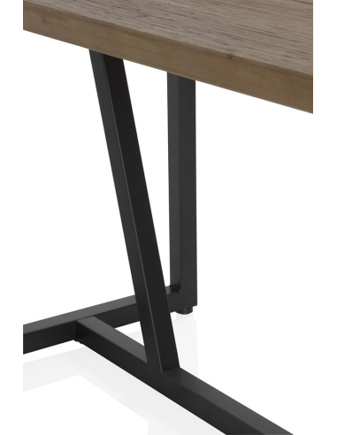 Mesa bar Sif metálica con sobre de...