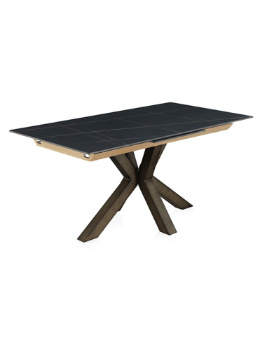 Mesa de Comedor Marte negra cerámica...