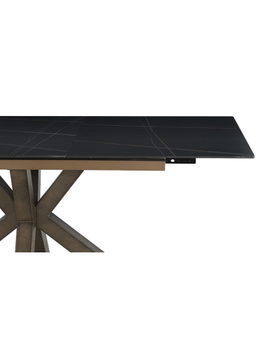 Mesa de Comedor Marte negra cerámica...