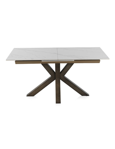 Mesa de Comedor Marte blanca cerámica...