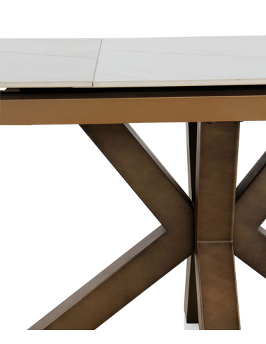 Mesa de Comedor Marte blanca cerámica...