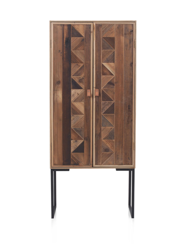 Vitrina Jano chapado fresno y madera...