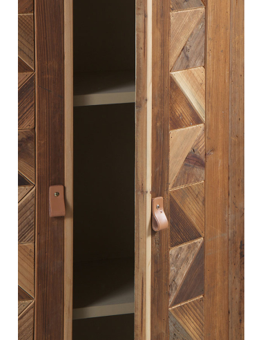 Vitrina Jano chapado fresno y madera...