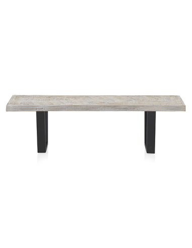 Banco de Comedor Frigg blanco patinado