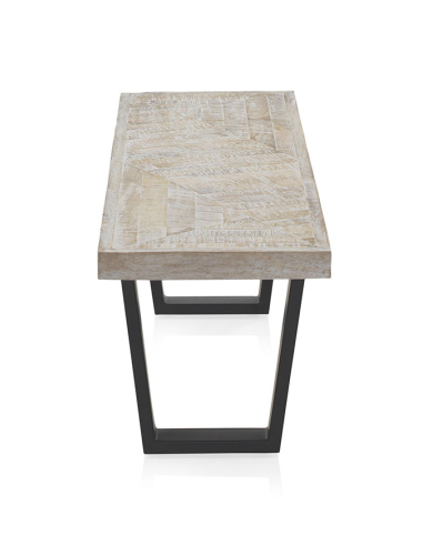 Banco de Comedor Frigg blanco patinado