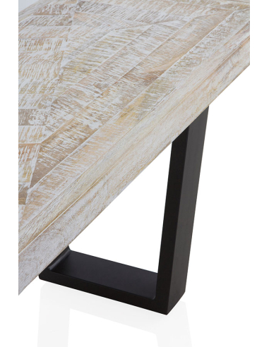 Banco de Comedor Frigg blanco patinado