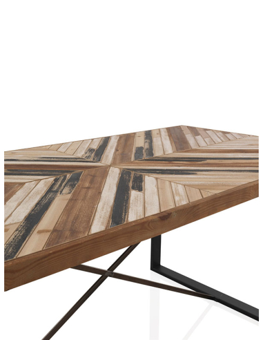 Mesa de Comedor madera y patas metal...