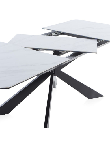 Mesa de Comedor Apolo cerámica blanca...