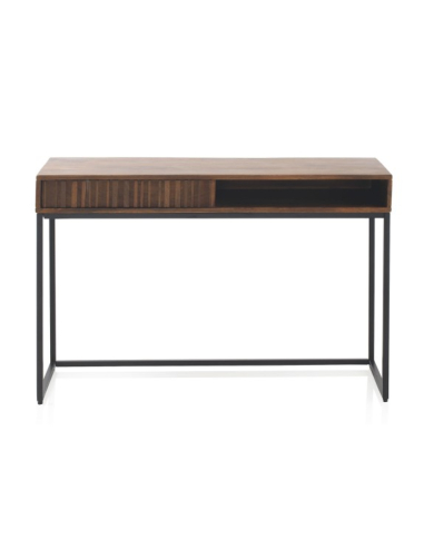 Escritorio con cajón madera maciza de...