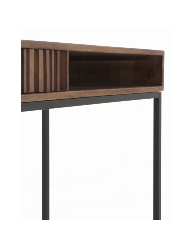 Escritorio con cajón madera maciza de...