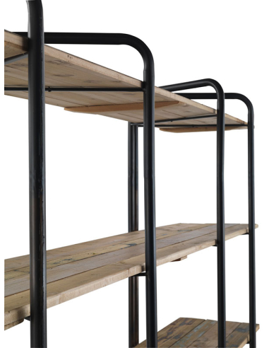 Estantería madera y patas metal