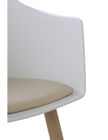 Set 4 Sillones Ares pp blanco con...