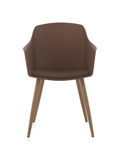 Set 4 Sillones Ares pp marrón con...