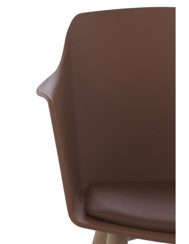 Set 4 Sillones Ares pp marrón con...