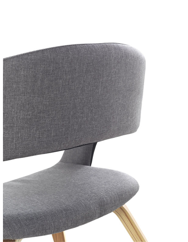 Set 4 Sillones Urd madera tapizado en...