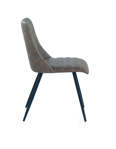 Set 4 Sillas Freyja tapizadas taupe