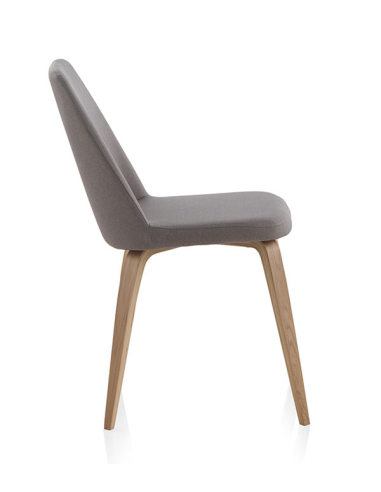 Silla Rán madera tapizada