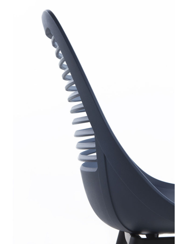 Set 4 Sillas Odín pp azul con patas...