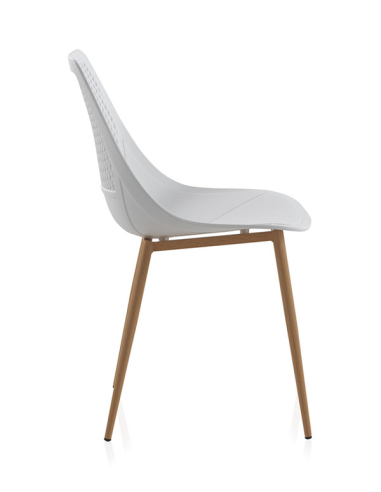 Set  4 Sillas Odín  pp blanco con...