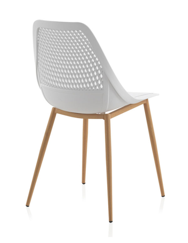 Set  4 Sillas Odín  pp blanco con...