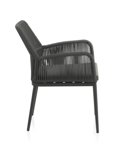 Sillón Exterior Aluminio Gris Oscuro...