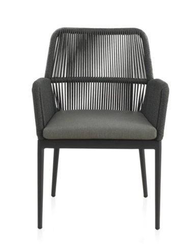 Set 4 Sillones Exterior Aluminio Gris...