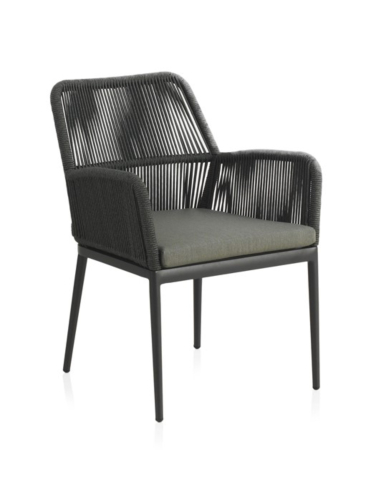 Set 4 Sillones Exterior Aluminio Gris...