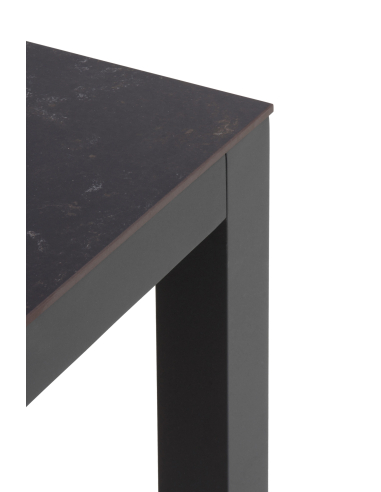 Mesa de Comedor Exterior gris oscuro...