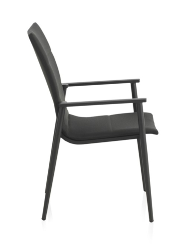 Sillón Exterior Aluminio Gris Oscuro...