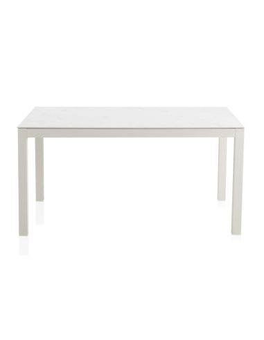 Mesa de Comedor Exterior Blanca Top...