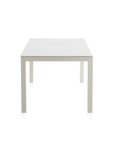 Mesa de Comedor Exterior Blanca Top...