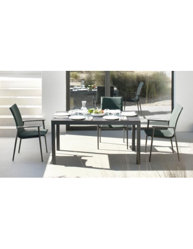 Set 4 Sillones Exterior Aluminio Gris...